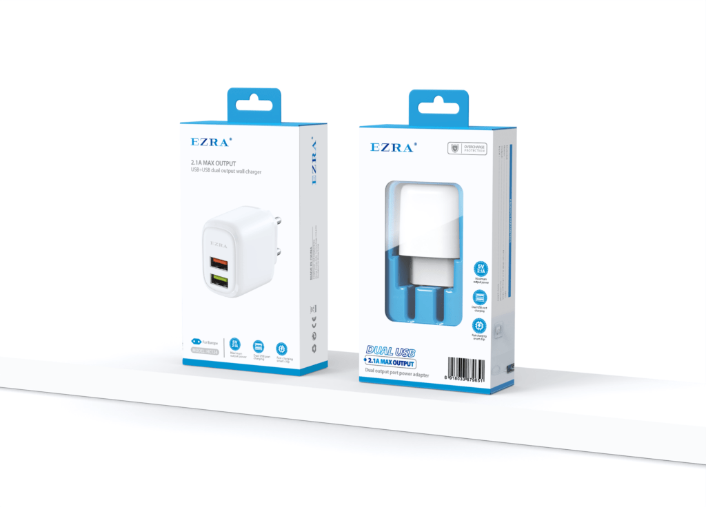 HC120 Power Up Fast QC3.0+PD20W charger US C-L EZRA HC120 Power Up Fast QC3.0+PD20W charger US C-L Aido Tech EZRA