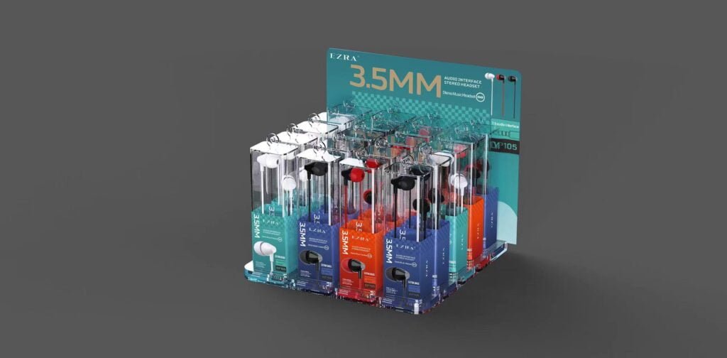 EP105 3.5mm wired earphones with HD sound EZRA EP105 3.5mm wired earphones with HD sound Aido Tech EZRA