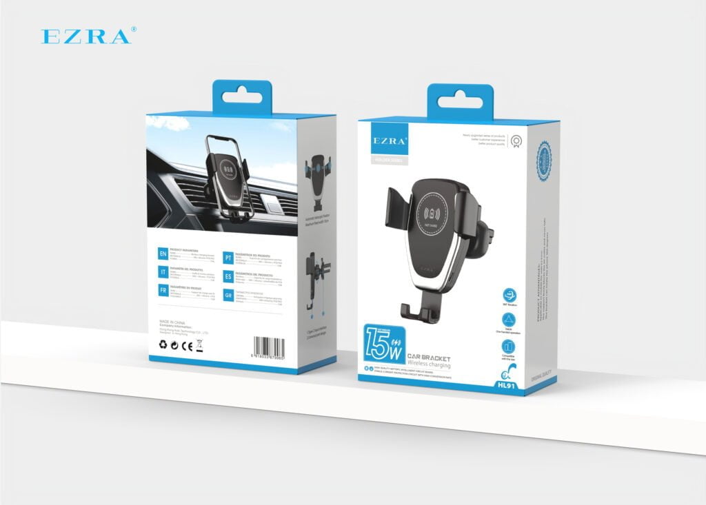 HL91 15W Wireless Car charger for iPhone EZRA HL91 15W Wireless Car charger for iPhone Aido tech EZRA