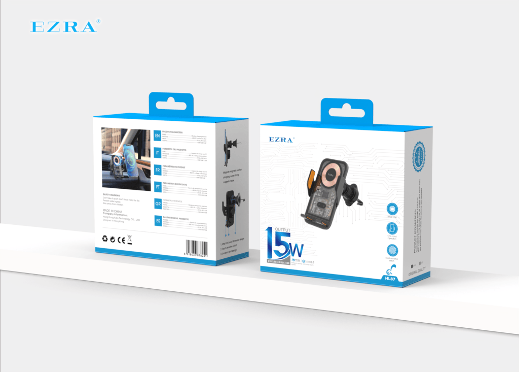 HL87 Phone Holder+15W In-Car Charger EZRA HL87 Phone Holder+15W In-Car Charger Aido tech EZRA
