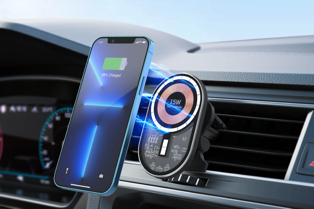 HL88 Phone Holder+15W Wireless Car charger with cable EZRA HL88 Phone Holder+15W Wireless Car charger with cable Aido tech EZRA