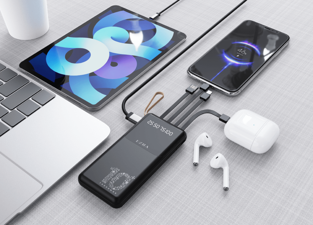 PB61 batterie externe 10000MAH Power Bank EZRA PB61 batterie externe 10000MAH Power Bank Aido tech EZRA