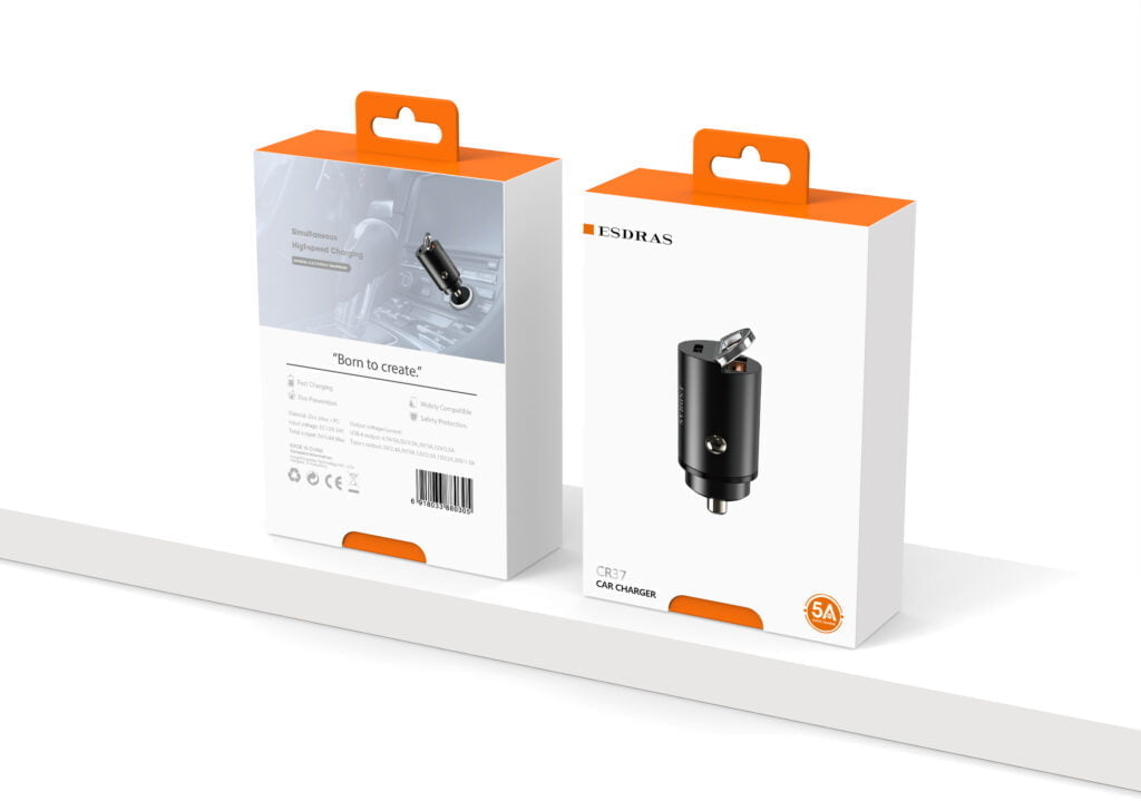 CR37 PD+QC car charger Esdra CR37 PD+QC car charger Aido tech Esdras
