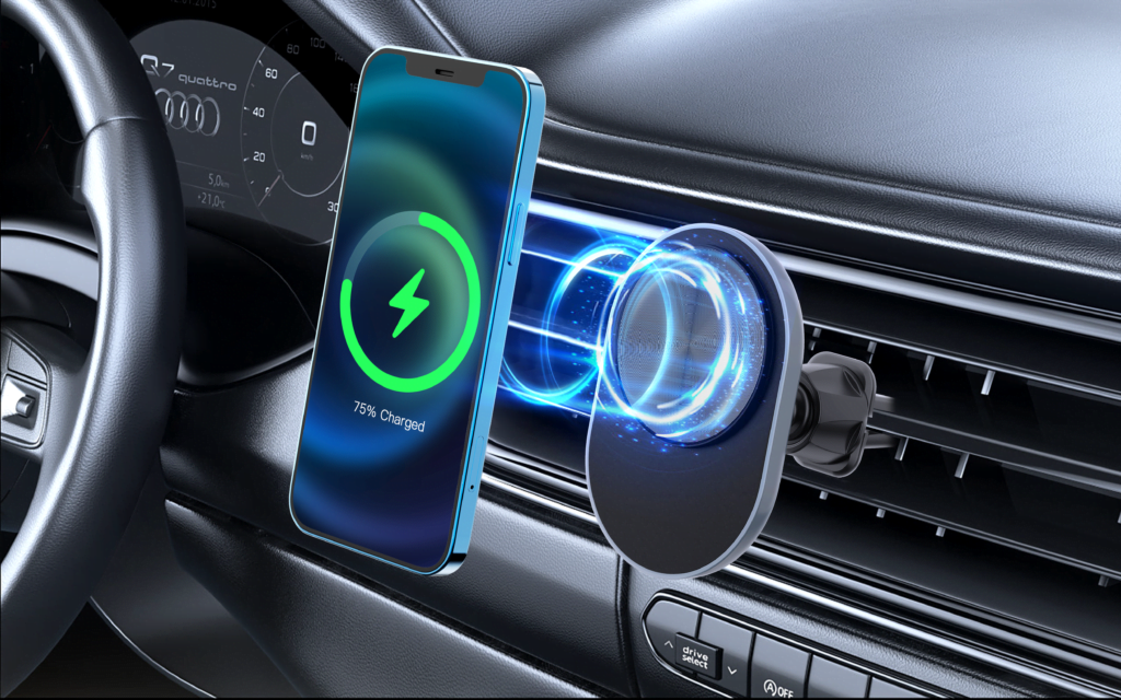 HL90 Phone Holder+15W Wireless Charging EZRA HL90 Phone Holder+15W Wireless Charging Aido tech EZRA