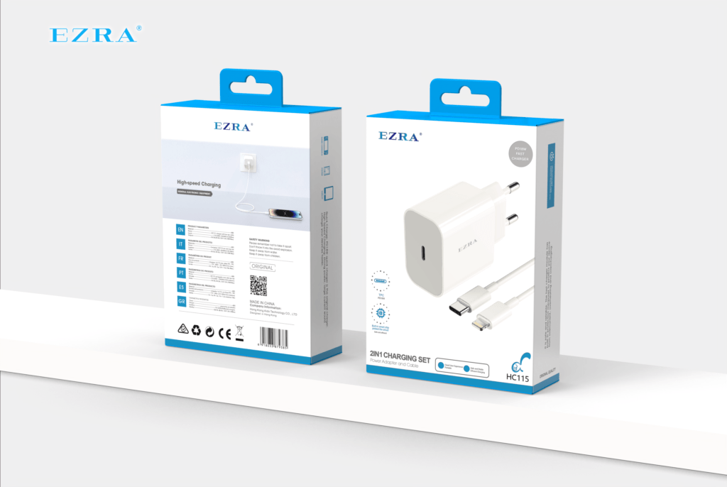 HC115 18W PD phone with fastest charger EU C-L EZRA HC115 18W PD phone with fastest charger EU C-L Aido Tech EZRA