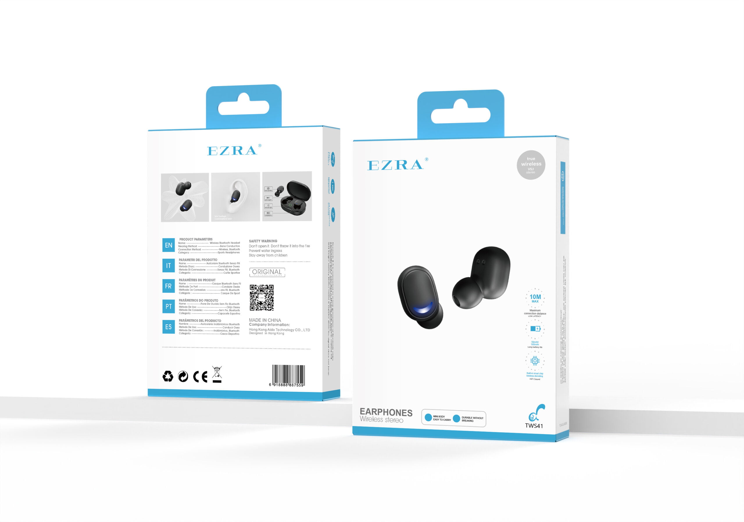 TWS41 In-ear Bluetooth Earphones EZRA TWS41 In-ear Bluetooth Earphones Aido Tech EZRA