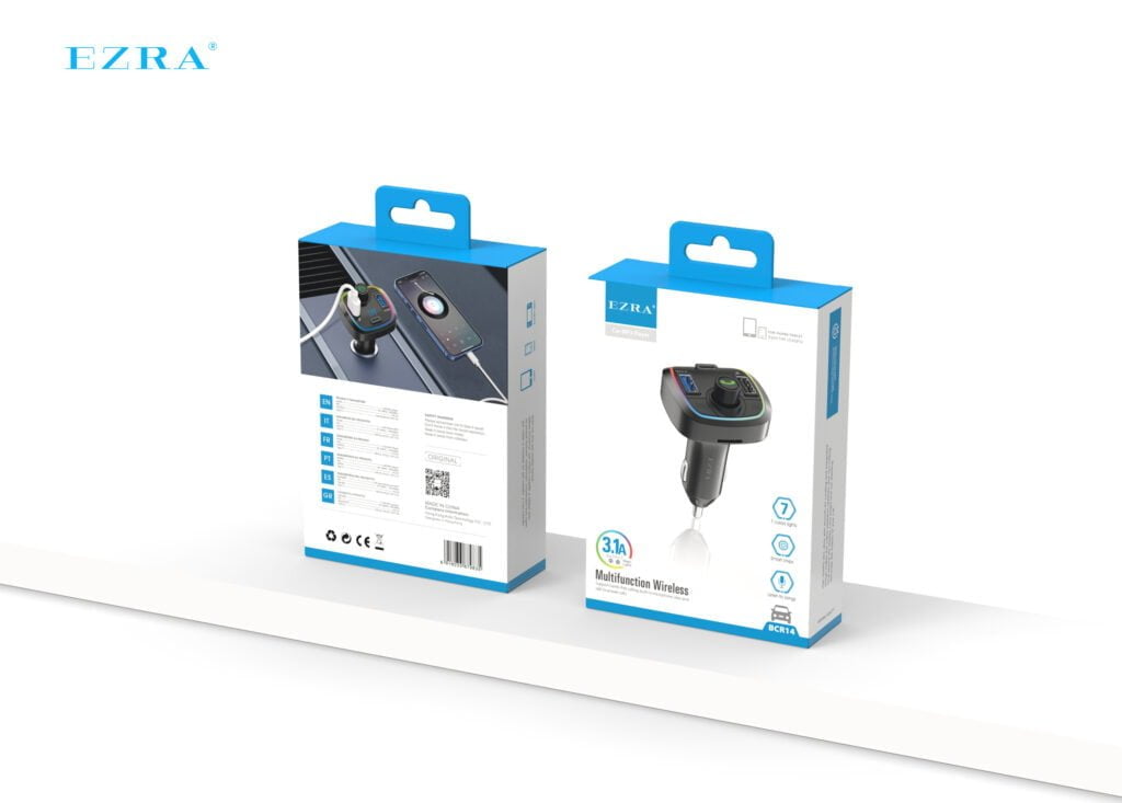 BCR14 Bluetooth Car Audio Player with charger EZRA BCR14 Bluetooth Car Audio Player with charger Aido tech EZRA