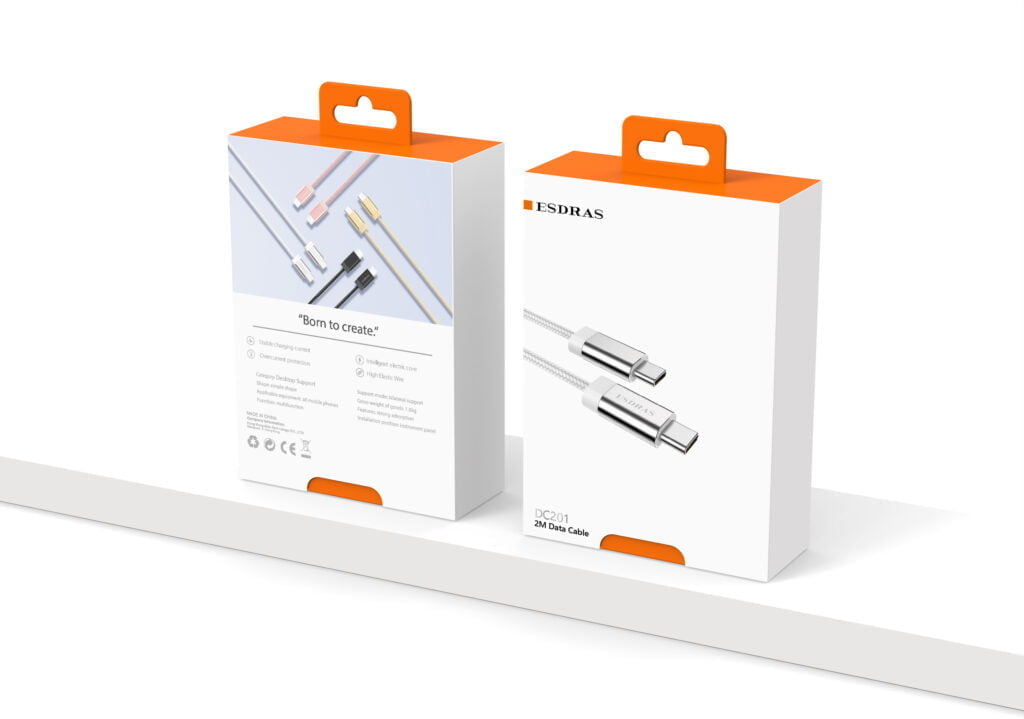 DC201 TPC-I5 2m Foldable Phone Charging data cable ESDRAS DC201 TPC-I5 2m Foldable Phone Charging data cable Aido tech ESDRAS