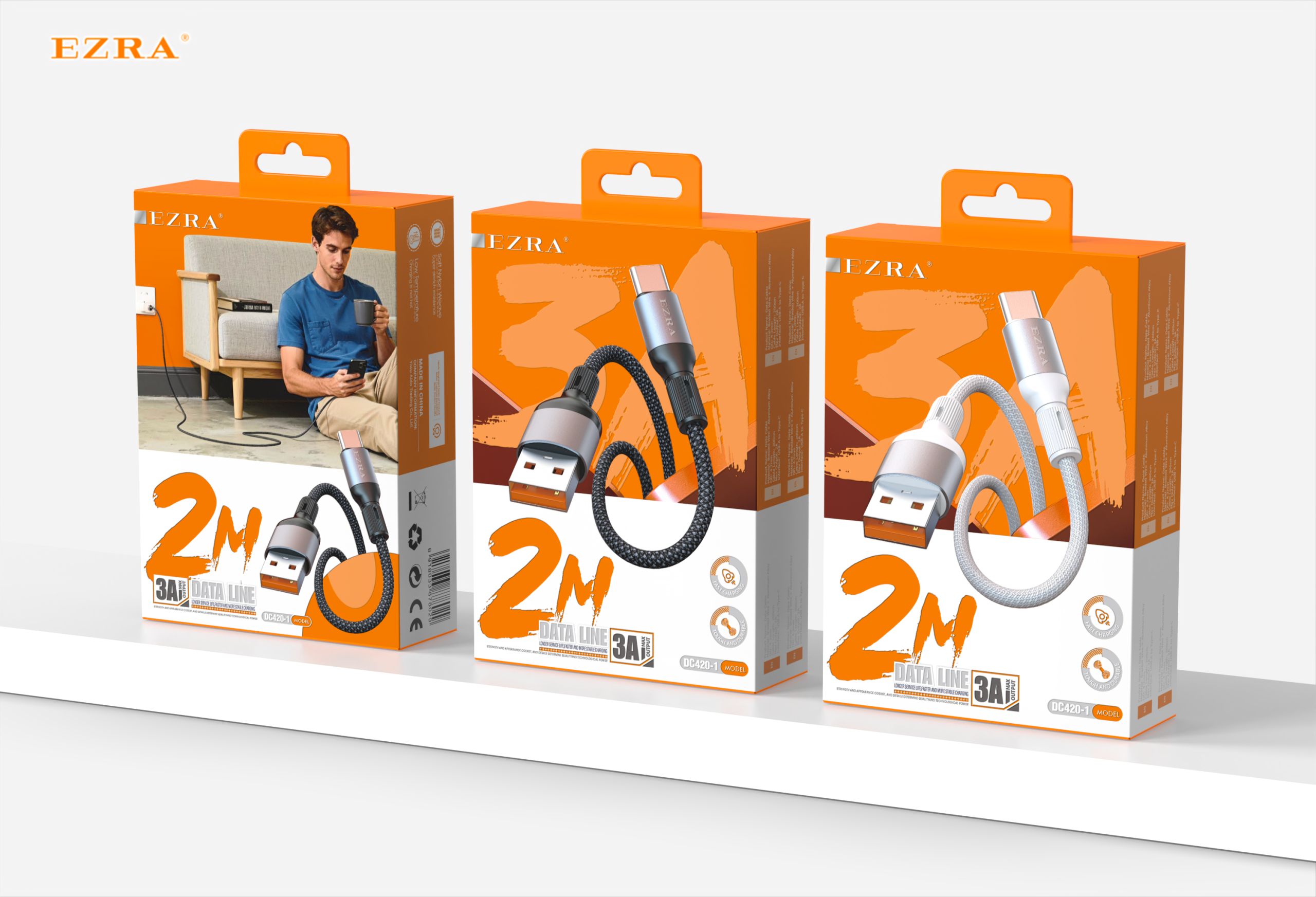 DC420 USB-TPC Data able  3A 2M