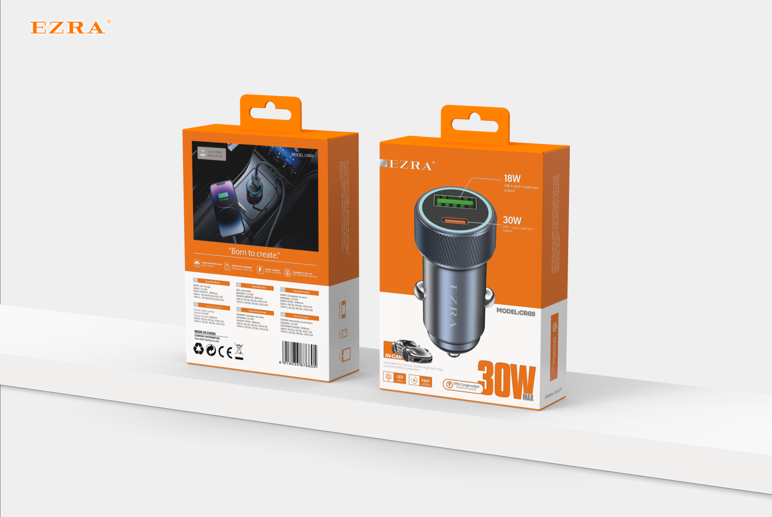 CR69 30W A+C car charger