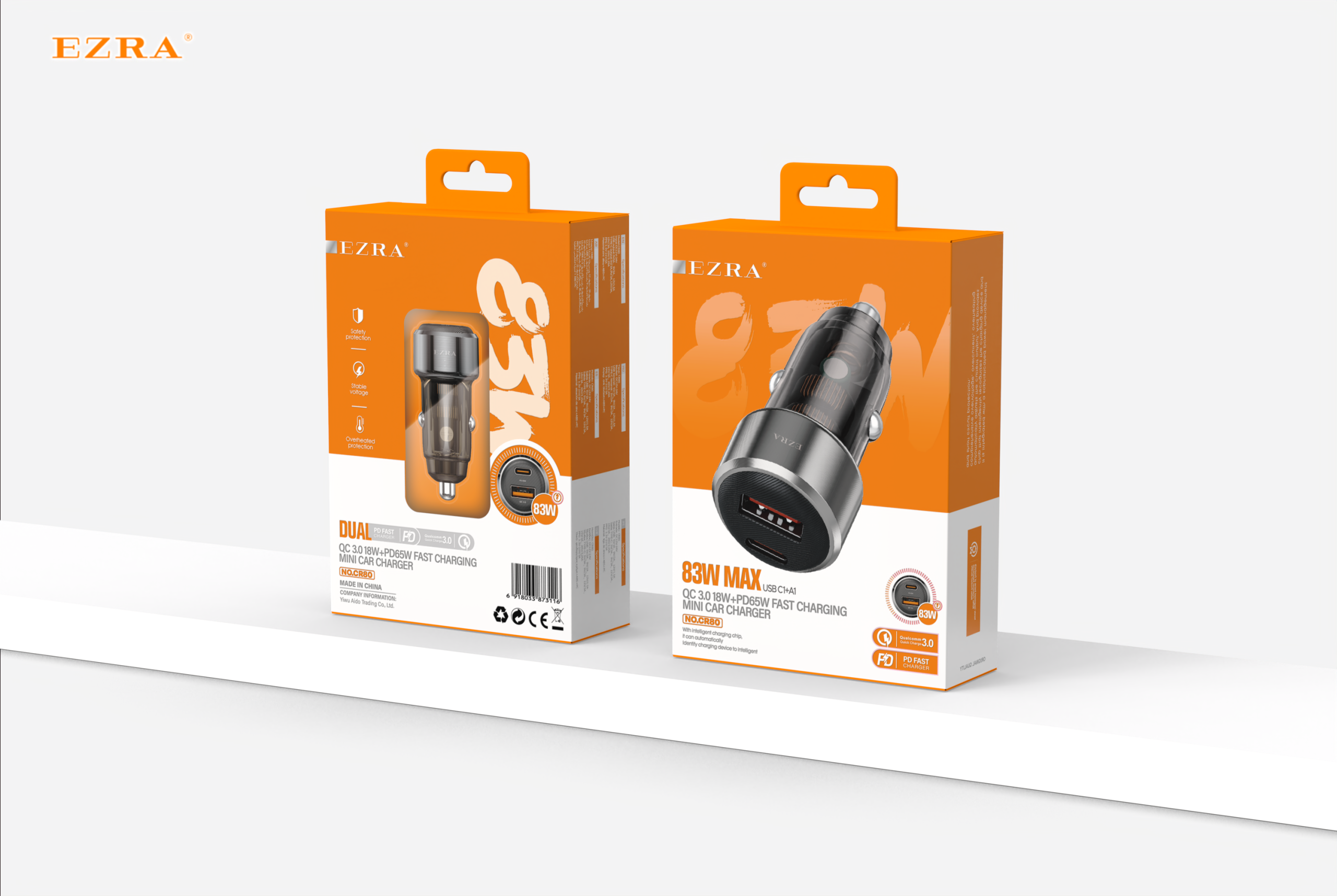 CR80 83W A+C car charger