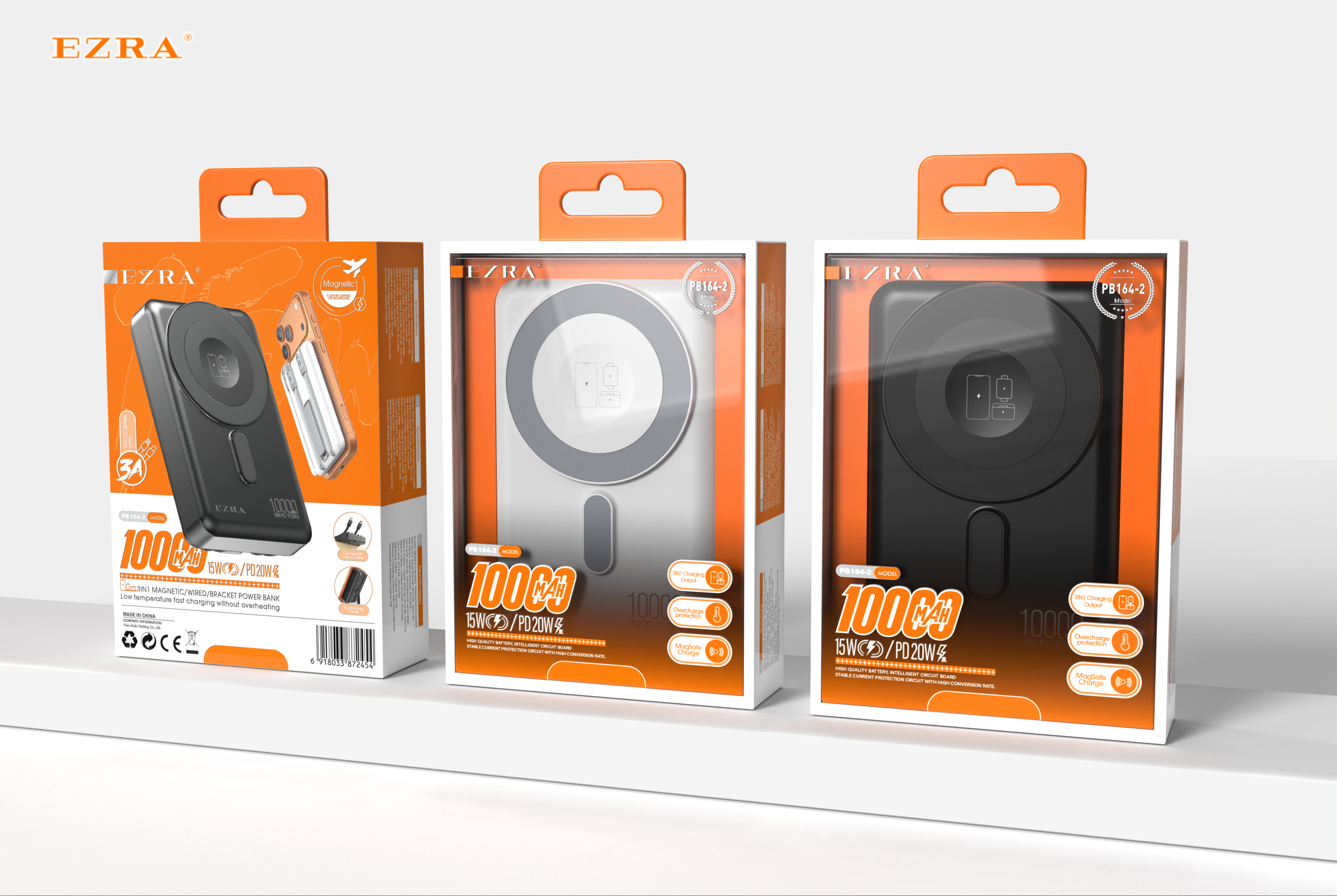 PB164 20W 5000/10000mah wireless power bank